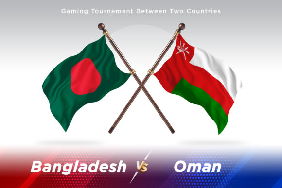 Bangladesh Versus Oman Two Flags Design for Creative and Practical Applications