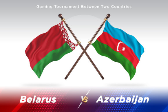 Belarus Versus Azerbaijan Two Flags