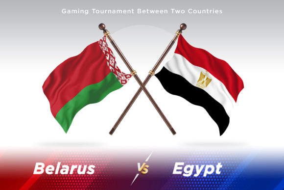 Belarus Versus Egypt Two Flags: A Creative Design Asset