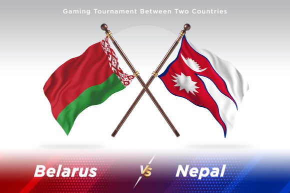 Belarus Versus Nepal Two Flags: A Detailed Look at Isolated 3D Flag Illustrations for Design Projects