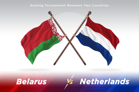 Belarus Versus Netherlands Two Flags