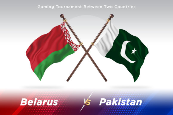 Belarus Versus Pakistan Two Flags: A Premium Vector Resource