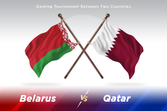 Belarus Versus Qatar Two Flags: Elevating Visual Storytelling with Precision Flag Illustrations